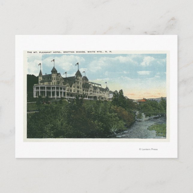 Carte Postale Vue extérieure sur le Mont Pleasant Hôtel # 2 (Devant)