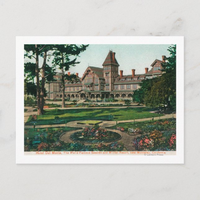 Carte Postale Vue extérieure sur l'Hôtel del Monte et ses jardin (Devant)