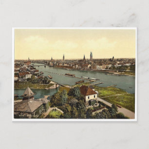 Carte Postale Vue générale, Brême, Allemagne classique Photochro