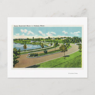 Carte Postale Vue générale de Baxter Blvd, route no 1