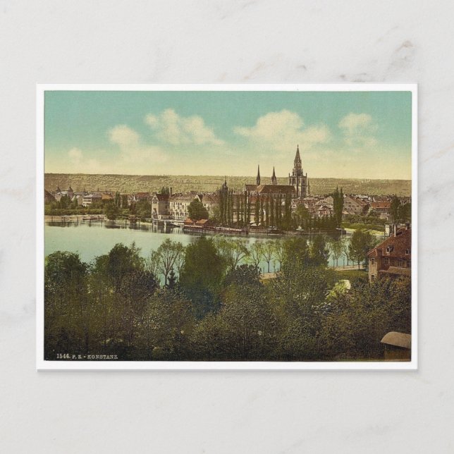 Carte Postale Vue générale de l'hôtel, Constance (c.-à-d. Konst (Devant)