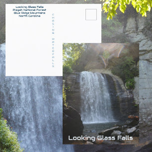 Carte Postale Vue Glass Falls Blue Ridge Mountains NC