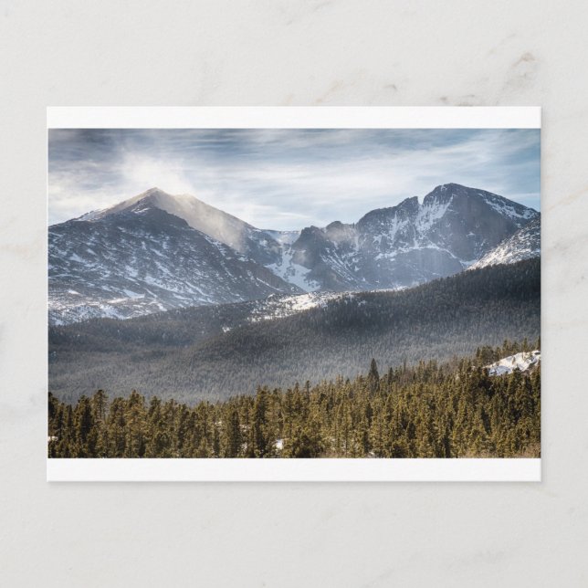 Carte Postale Vue hivernale du sommet (Devant)