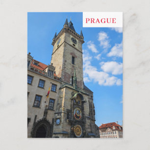 Carte postale vue horloge astronomique de Prague
