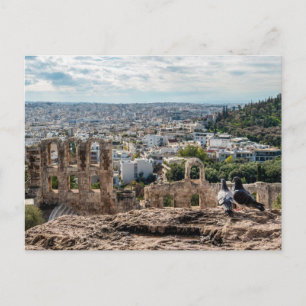 Carte Postale Vue imprenable sur Athènes