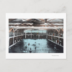 Carte Postale Vue intérieure des bains salés Nerides