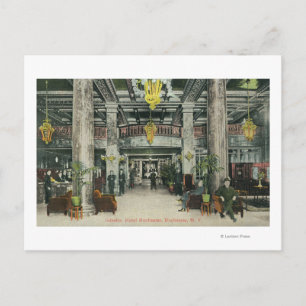 Carte Postale Vue intérieure du hall de l'hôtel Rochester