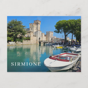 Carte postale vue lac de Garde Sirmione