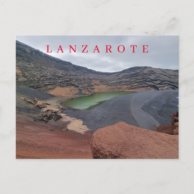 Carte postale vue Lanzarote El Golfo (Devant)
