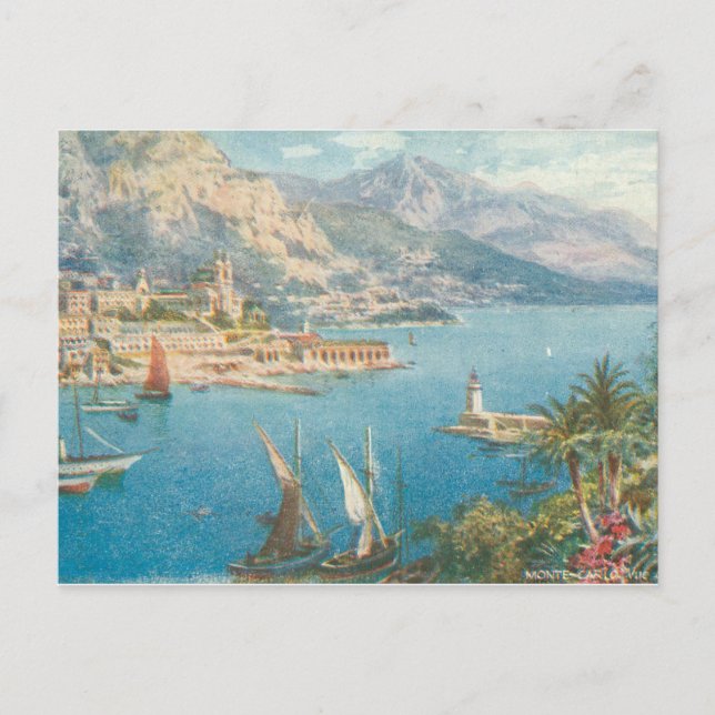 Carte Postale Vue mer de Monte Carlo (Devant)