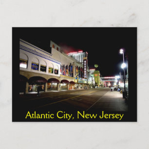 Carte Postale Vue nocturne d'Atlantic City