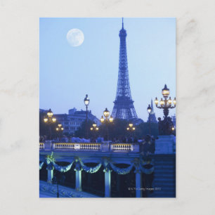 Carte Postale Vue nocturne de la Tour Eiffel