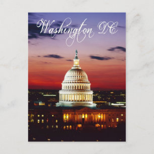 Carte Postale Vue nocturne du Capitole américain