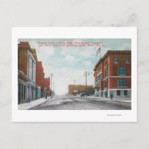 Carte Postale Vue occidentale de Granite StreetButte, MT