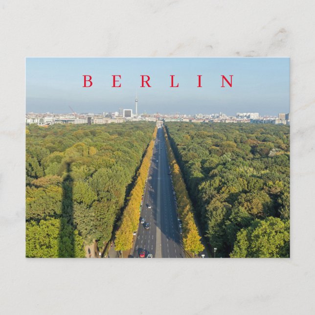 Carte postale vue panoramique de Berlin (Devant)