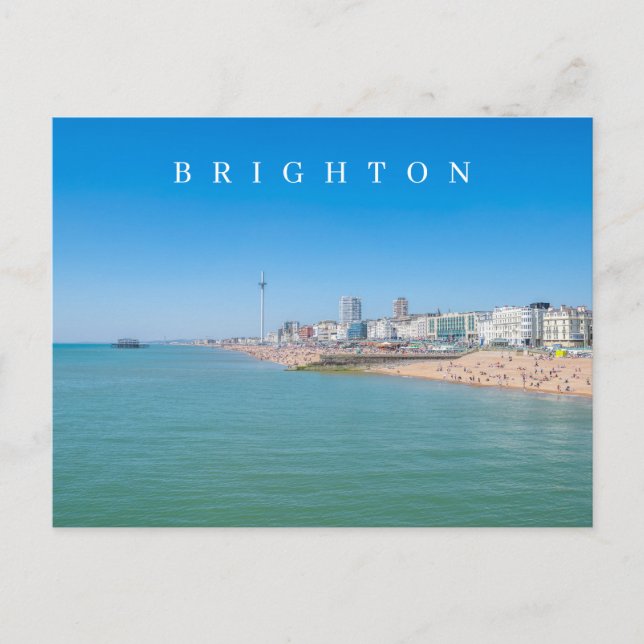 Carte postale vue panoramique de Brighton (Devant)