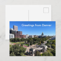 Vue panoramique de Denver avec le Capitole Personn