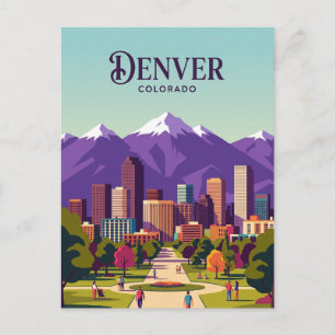 Carte Postale Vue panoramique de Denver États-Unis