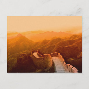 Carte Postale Vue panoramique de la Grande Muraille, Chine