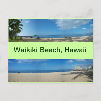 Carte Postale Vue panoramique de Waikiki Beach Hawaii