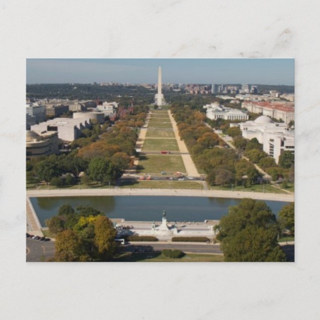 Carte Postale Vue panoramique de Washington DC (Devant)