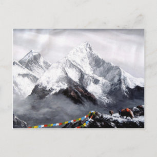 Carte Postale Vue Panoramique Sur Everest Mountain
