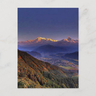Carte Postale Vue Paysage : HIMALAYA POKHARA NÉPAL