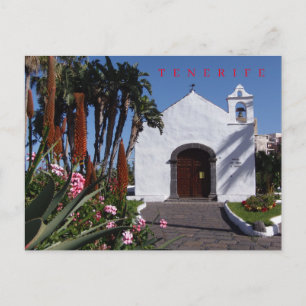 Carte postale vue petite église de Tenerife