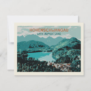 Carte Postale Vue pittoresque de Hohenschwangau en Bavière, Alle