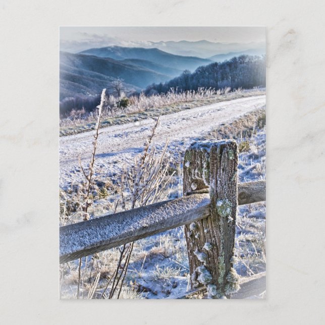 Carte Postale Vue Pittoresque d'hiver du bouton d'achat (Devant)