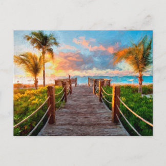 Carte Postale Vue plage