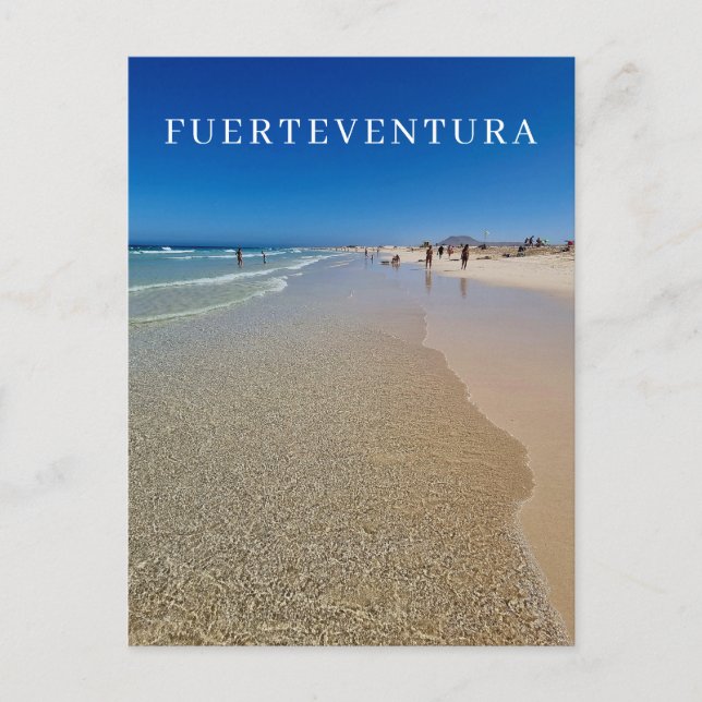 Carte postale vue plage de Fuerteventura (Devant)