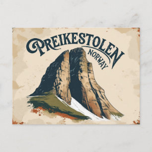 Carte Postale Vue rétro Preikestolen