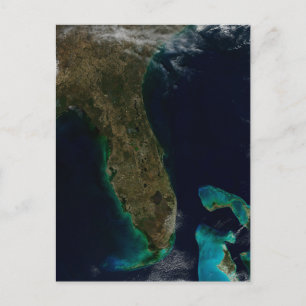 Carte Postale Vue satellite de Floride.