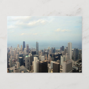 Carte Postale Vue Skyline Chicago depuis la tour Willis