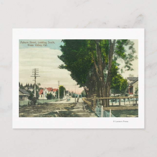 Carte Postale Vue sud de Auburn Street (Devant)