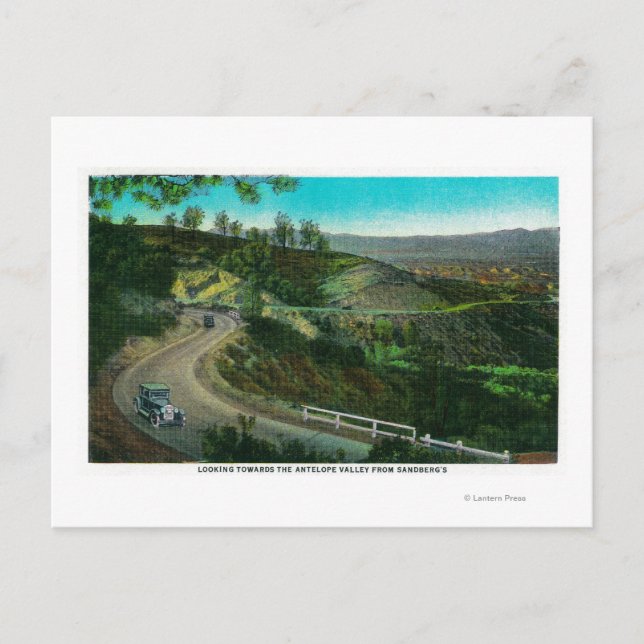 Carte Postale Vue sur Antelope Valley depuis Sandberg's (Devant)
