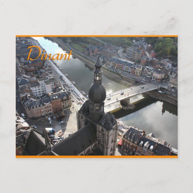 Carte Postale Vue sur Dinant et la Meuse, Belgique (Devant)