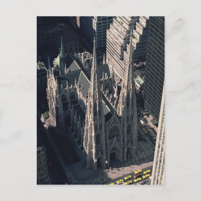 Carte Postale Vue sur la cathédrale Saint Patrick (Devant)