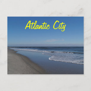 Carte Postale Vue sur la plage d'Atlantic City