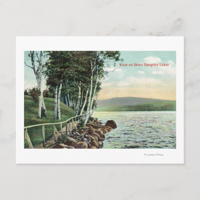 Carte Postale Vue sur la rive du lac (Devant)