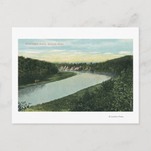 Carte Postale Vue sur la rivière Genesee