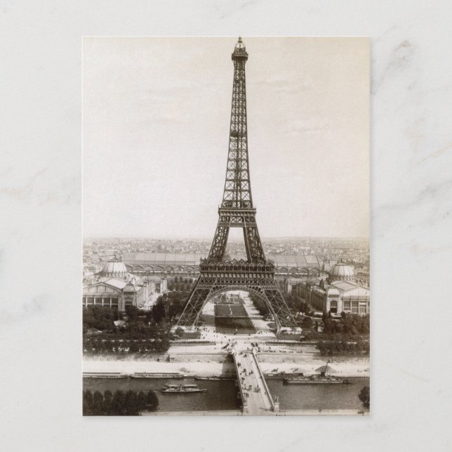 Carte Postale Vue Sur La Tour Eiffel, 1900 (Devant)
