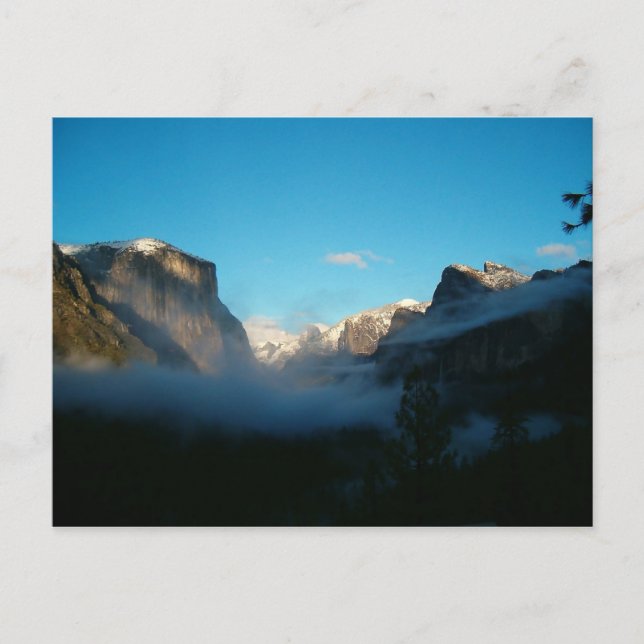 Carte Postale vue sur la vallée après la tempête (Devant)