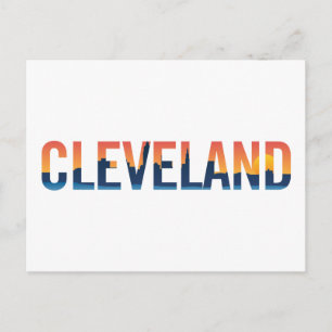 Carte Postale Vue sur la ville paysager   Cleveland, Ohio