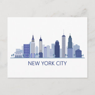 Carte Postale Vue sur la ville paysager   New York City, New Yor