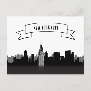 Carte Postale Vue sur la ville paysager   New York City, New Yor