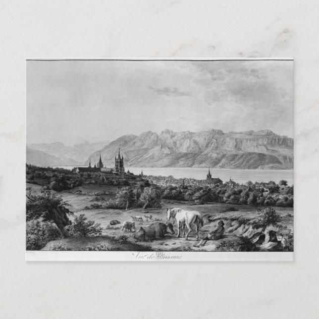 Carte Postale Vue sur Lausanne (Devant)