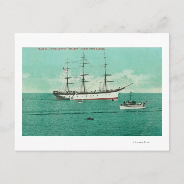 Carte Postale Vue sur le Balboa et le Sinaloa entrant (Devant)