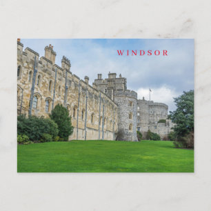 Carte postale vue sur le château de Windsor
